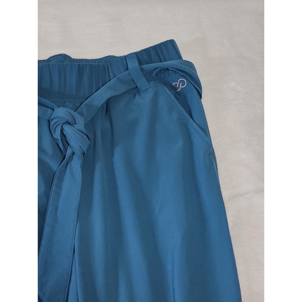 CALIA by Carrie Underwood womens small teal blue athletic pants pull on tie - Picture 3 of 7